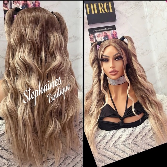 Human Hair Blended Lace Front Wig